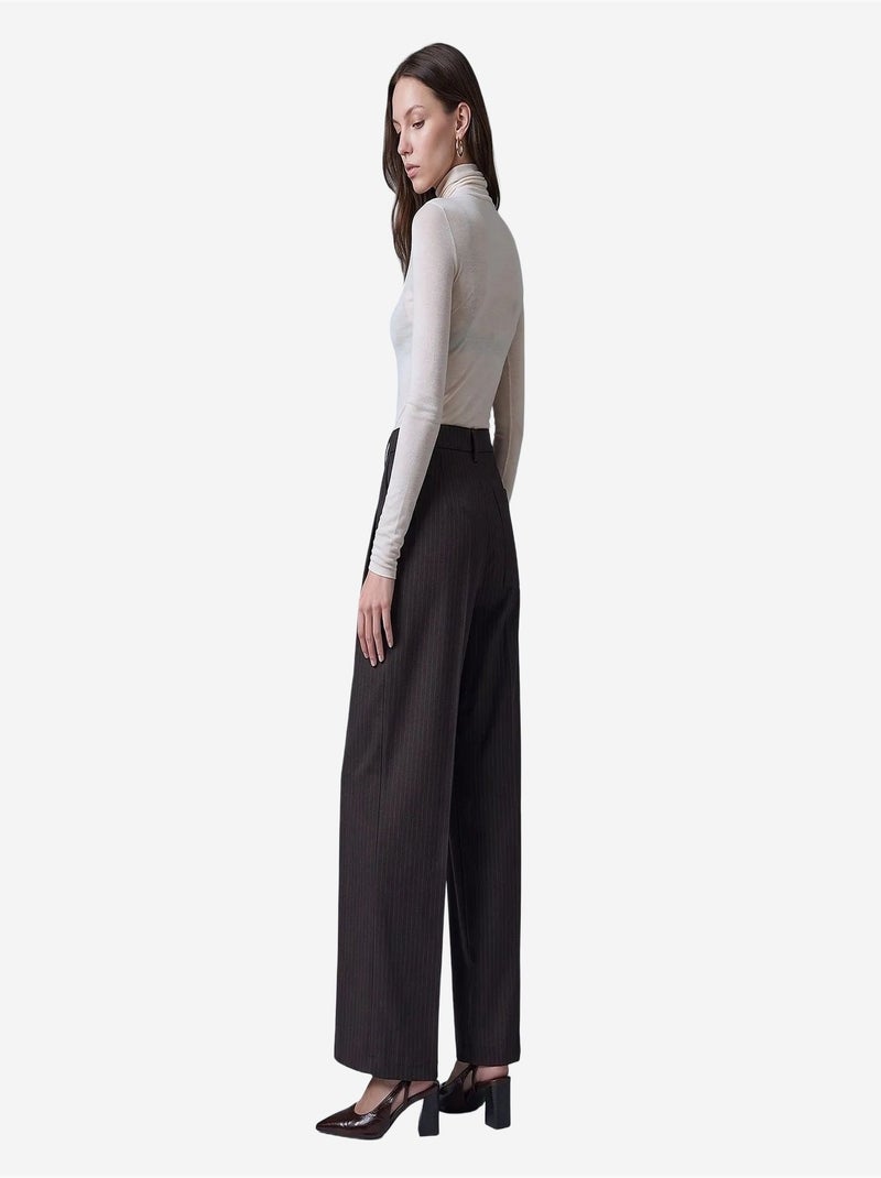 Pantalon femme dilvin Gris Noir - Kiabi