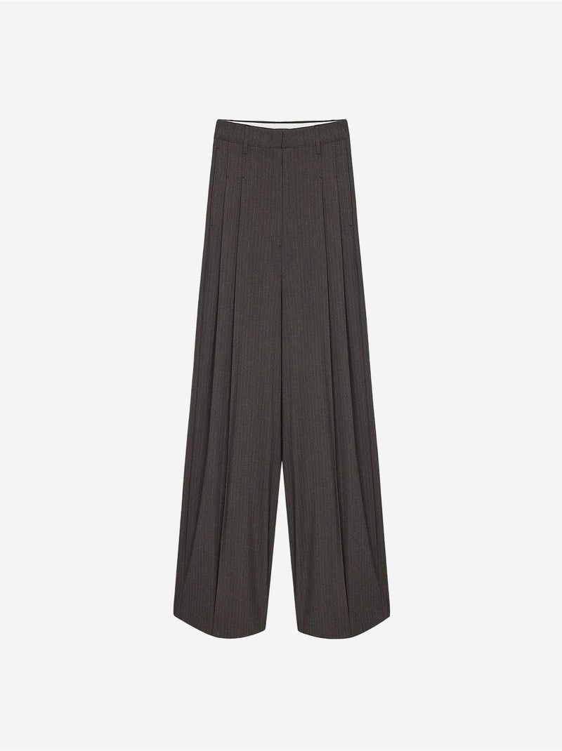 Pantalon femme dilvin Gris Noir - Kiabi