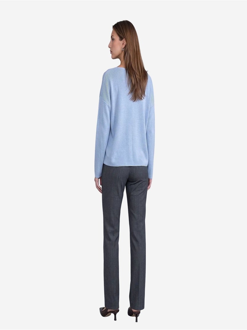 Pantalon femme dilvin Gris Noir - Kiabi