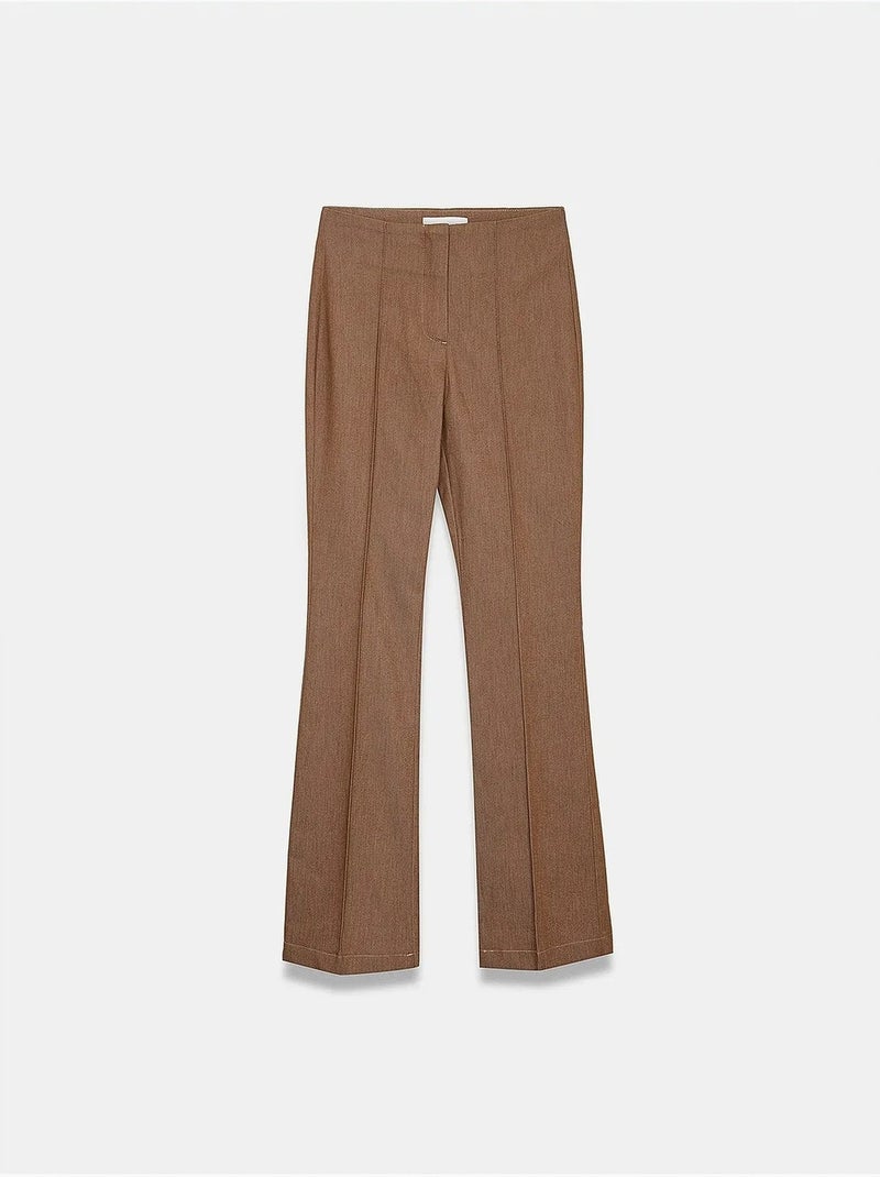 Pantalon femme dilvin Marron - Kiabi