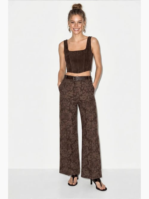 Pantalon femme en coton et élasthanne lucci - Kiabi Pantalon femme en coton et élasthanne lucci - Kiabi