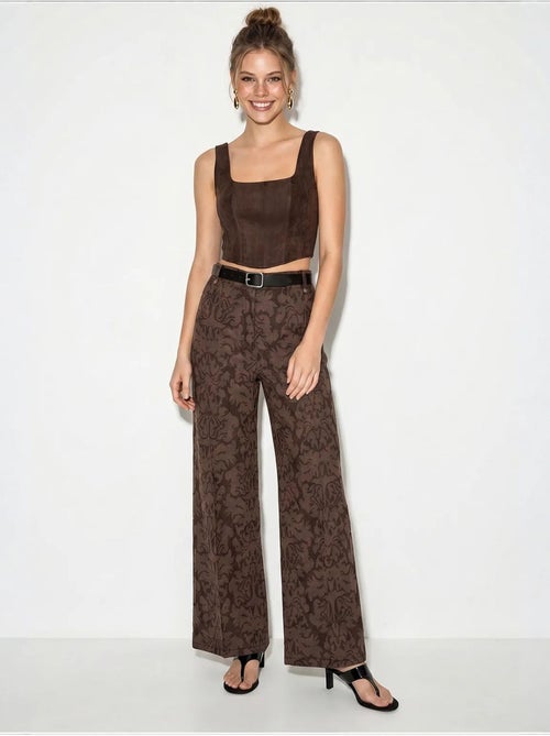 Pantalon femme en coton et élasthanne lucci - Kiabi Pantalon femme en coton et élasthanne lucci - Kiabi