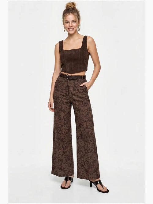 Pantalon femme en coton et élasthanne lucci - Kiabi Pantalon femme en coton et élasthanne lucci - Kiabi