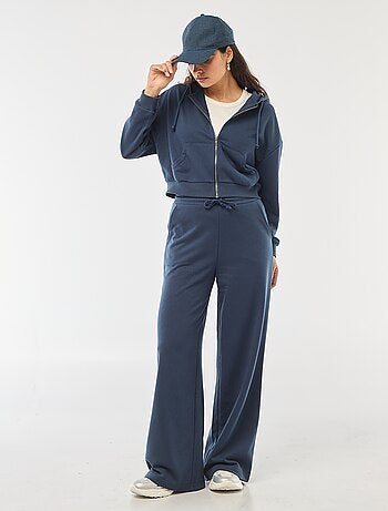 Pantalon de jogging femme en maille lourde à taille élastiquée