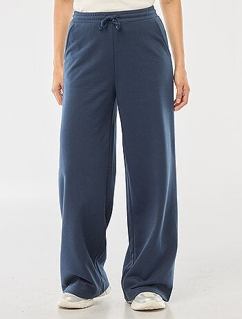 Pantalon de jogging femme en maille lourde à taille élastiquée