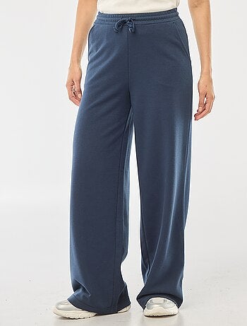 Pantalon de jogging femme en maille lourde à taille élastiquée
