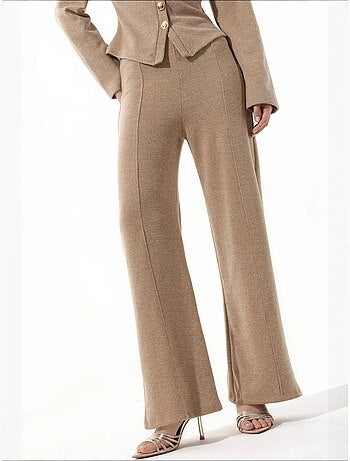 Pantalon femme en mélange coton busem