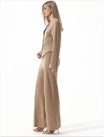 Pantalon femme en mélange coton busem