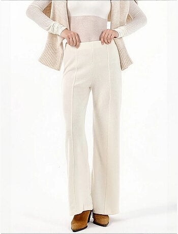 Pantalon femme en mélange coton busem
