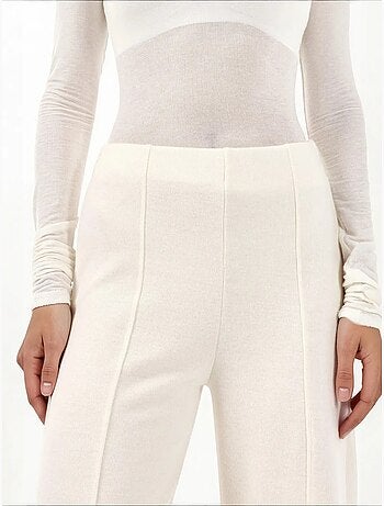 Pantalon femme en mélange coton busem