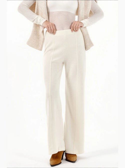 Pantalon femme en mélange coton busem - Kiabi Pantalon femme en mélange coton busem - Kiabi