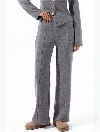 Pantalon femme en mélange coton busem