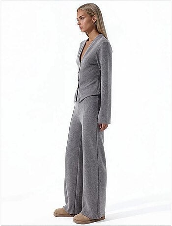 Pantalon femme en mélange coton busem