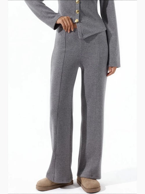 Pantalon femme en mélange coton busem - Kiabi