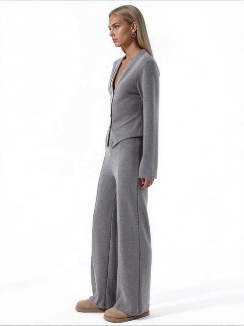 Pantalon femme en mélange coton busem - Kiabi