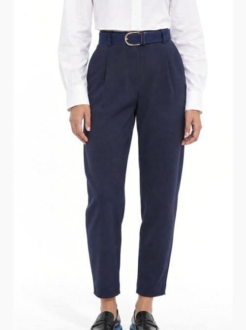 Pantalon femme en mélange coton stretch busem - Kiabi Pantalon femme en mélange coton stretch busem - Kiabi