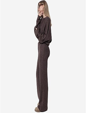 Pantalon femme en mélange de coton busem