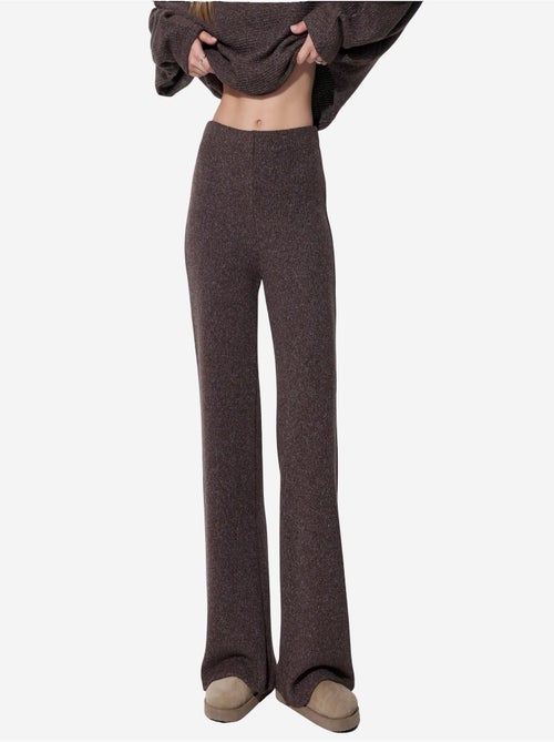 Pantalon femme en mélange de coton busem - Kiabi