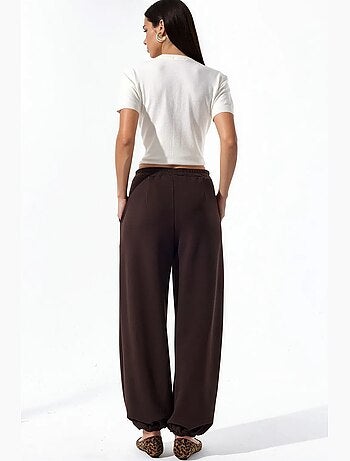 Pantalon femme en mélange de coton busem