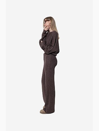 Pantalon femme en mélange de coton busem