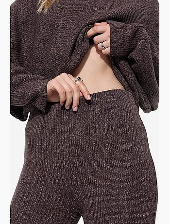 Pantalon femme en mélange de coton busem