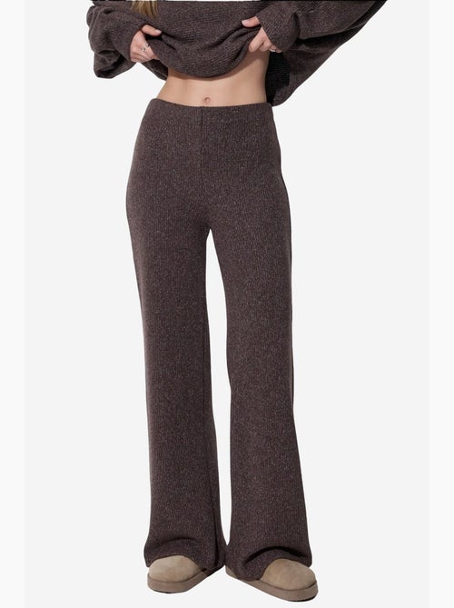 Pantalon femme en mélange de coton busem - Kiabi