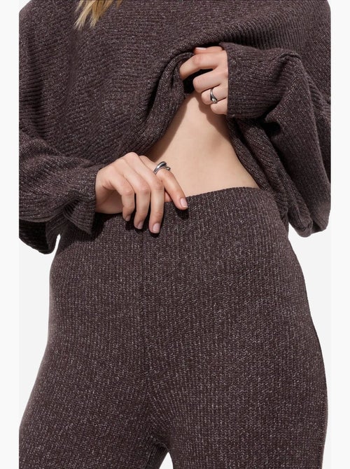 Pantalon femme en mélange de coton busem - Kiabi