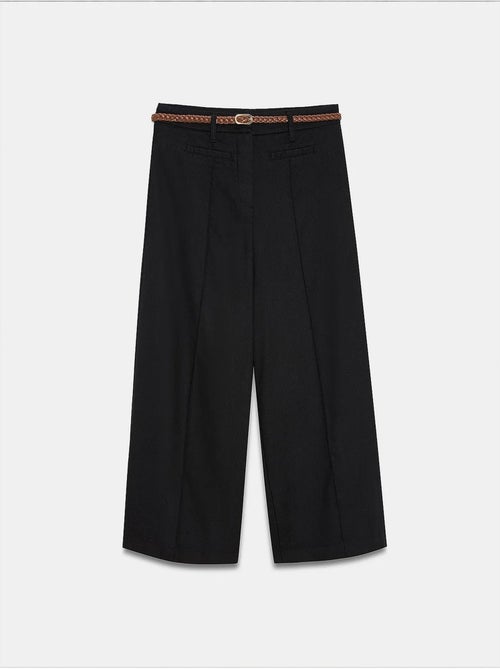 Pantalon femme en mélange de lin dilvin - Kiabi