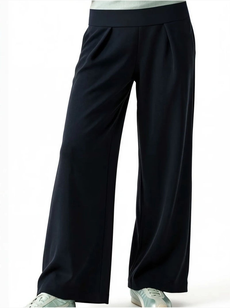 Pantalon femme en mélange modal busem Bleu marine - Kiabi