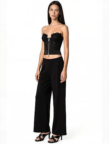 Pantalon femme en mélange modal busem