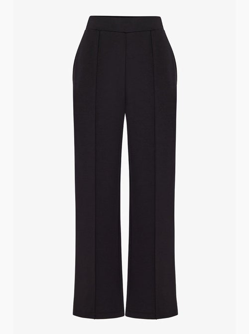 Pantalon femme en modal à jambe droite, taille haute penti - Kiabi Pantalon femme en modal à jambe droite, taille haute penti - Kiabi