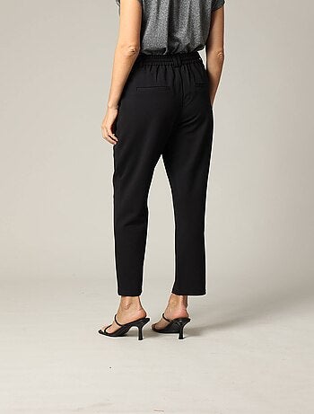 Pantalon femme en viscose casual avec taille élastiquée 'Deeluxe'