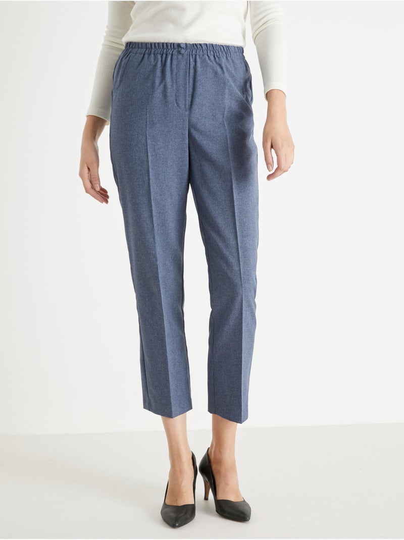 Pantalon femme entièrement élastiqué - DAXON Bleu - Kiabi