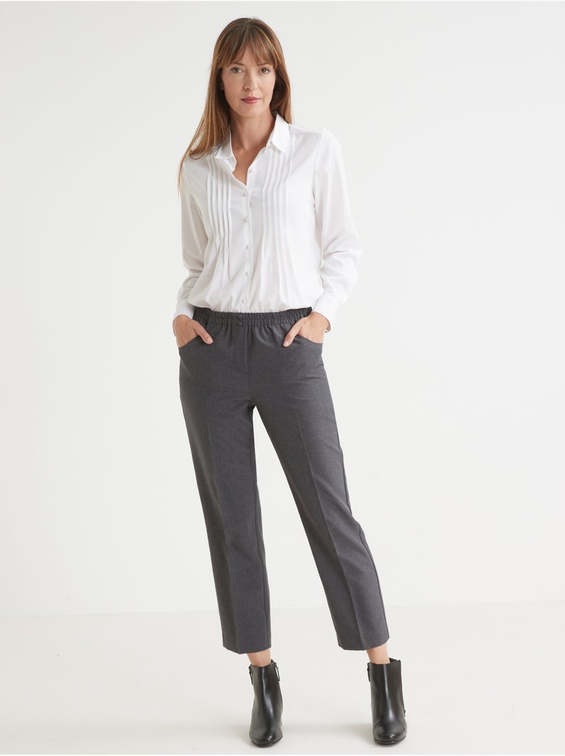 Pantalon femme entièrement élastiqué - DAXON gris anthracite - Kiabi