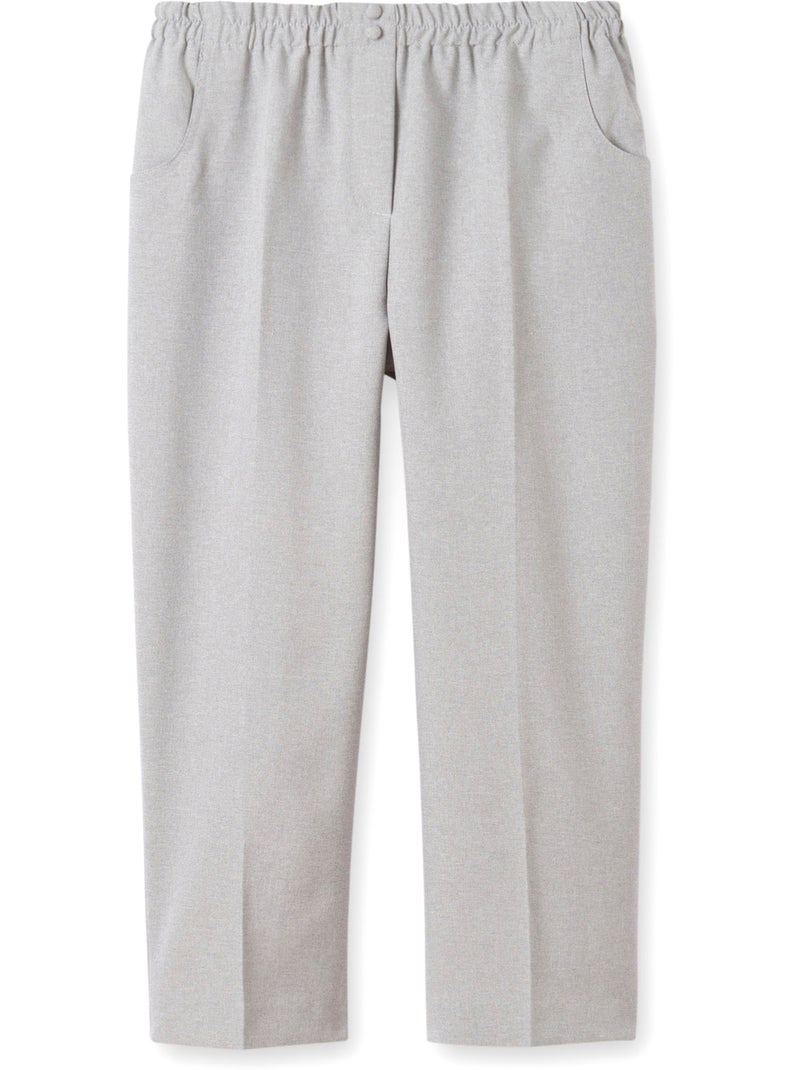 Pantalon femme entièrement élastiqué - DAXON Gris - Kiabi