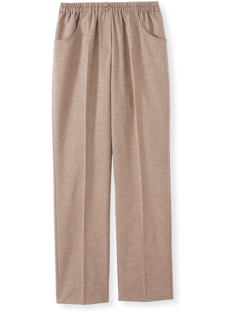Pantalon femme entièrement élastiqué - DAXON Marron - Kiabi
