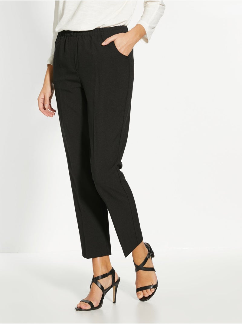 Pantalon femme entièrement élastiqué - DAXON Noir Noir - Kiabi