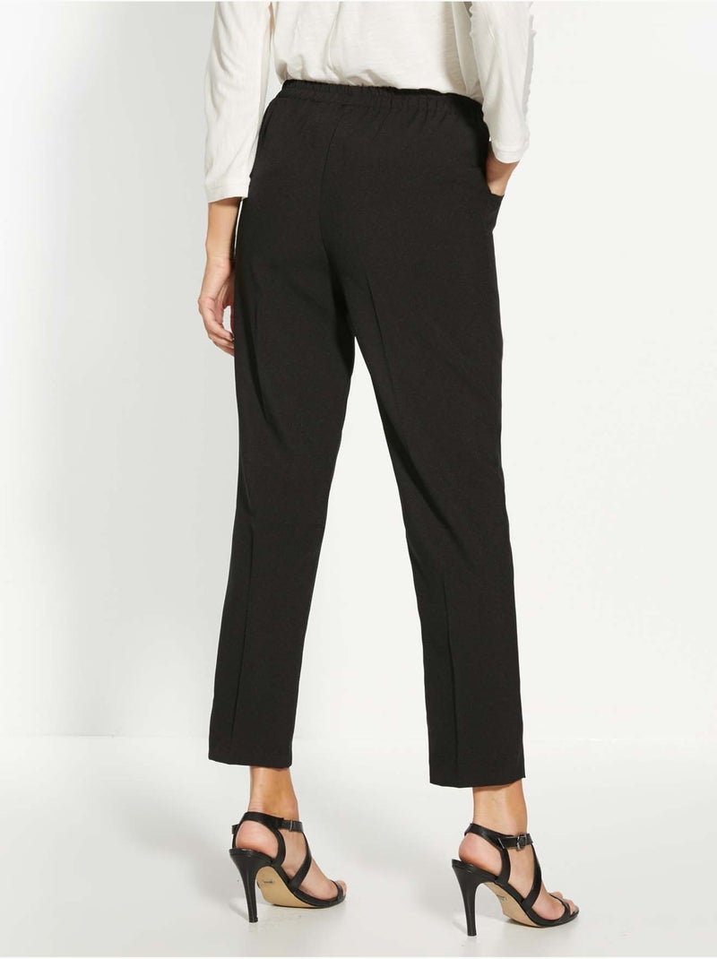 Pantalon femme entièrement élastiqué - DAXON Noir Noir - Kiabi