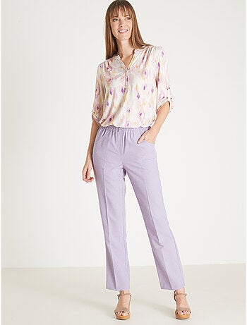Pantalon femme entièrement élastiqué - DAXON