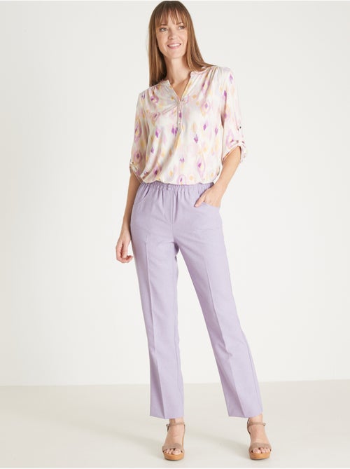 Pantalon femme entièrement élastiqué - DAXON - Kiabi
