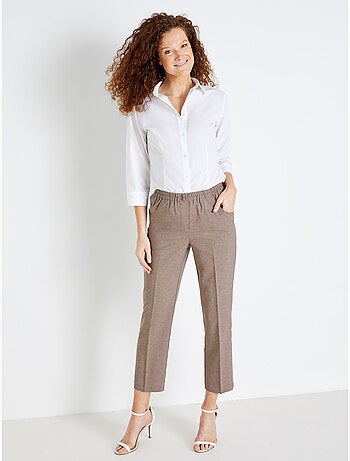 Pantalon femme entièrement élastiqué