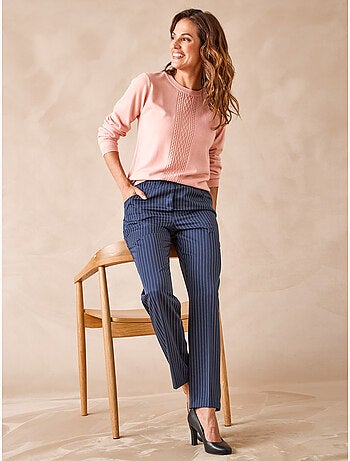 Pantalon femme entièrement élastiqué