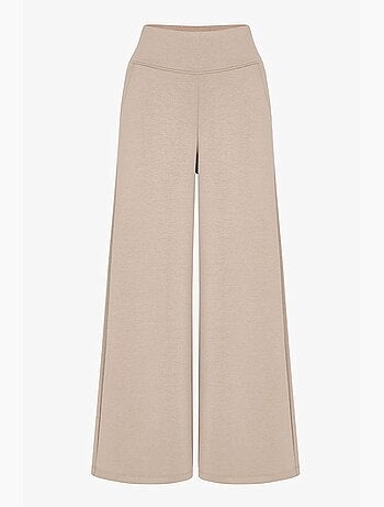 Pantalon femme large à taille haute penti