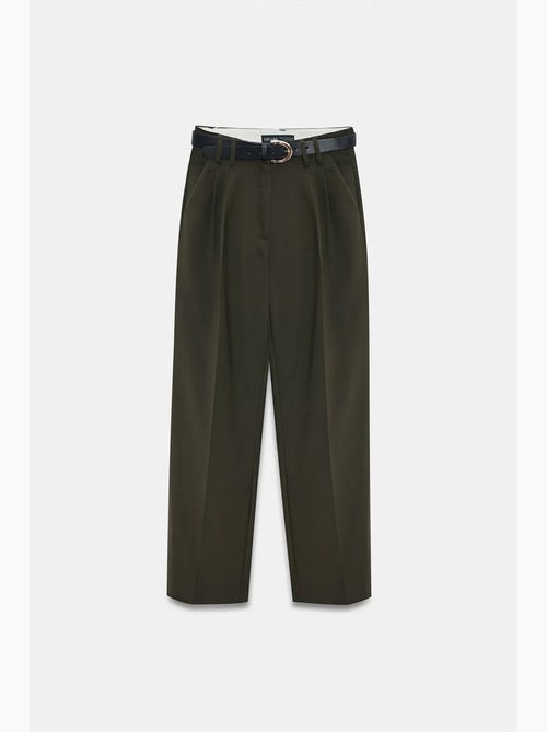 Pantalon femme large en crêpe à plis dilvin - Kiabi Pantalon femme large en crêpe à plis dilvin - Kiabi