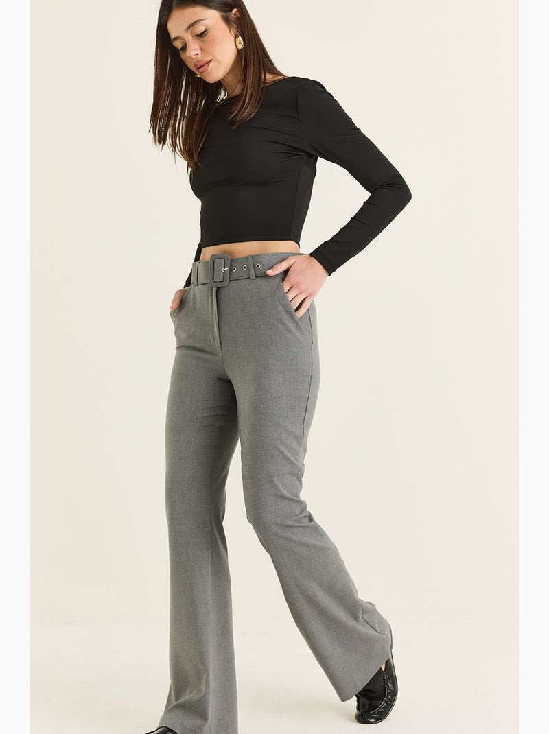 Pantalon femme lucci Gris - Kiabi