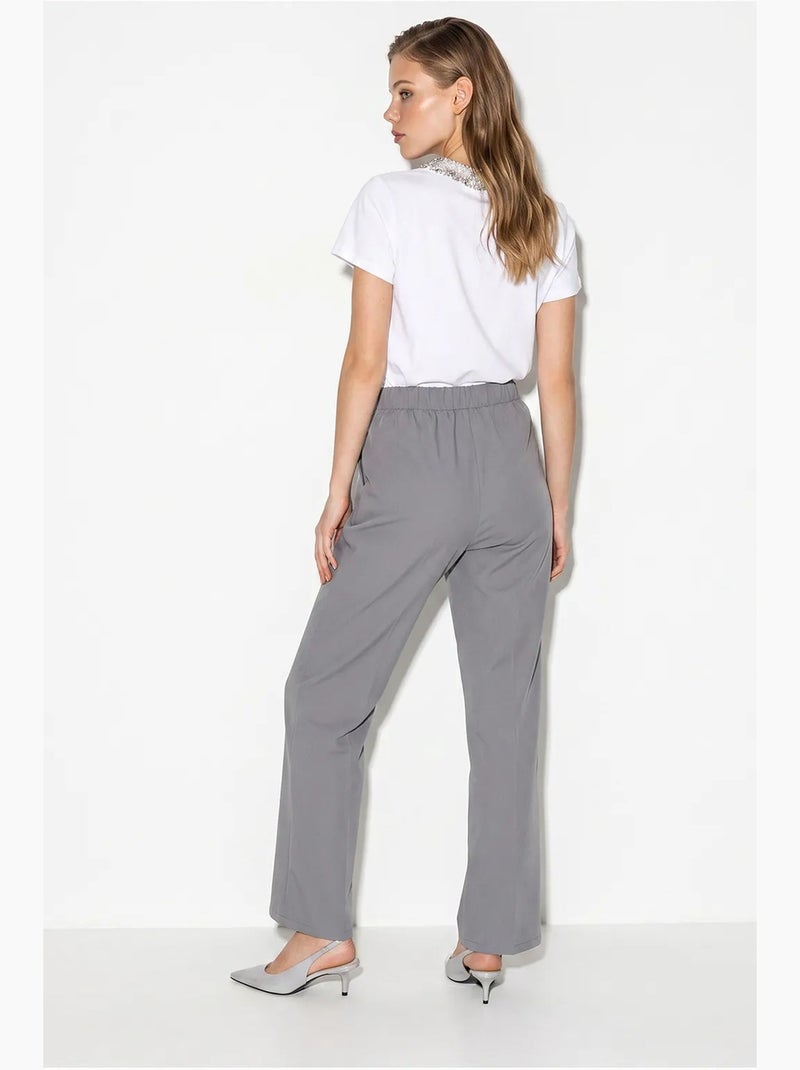 Pantalon femme lucci Gris - Kiabi