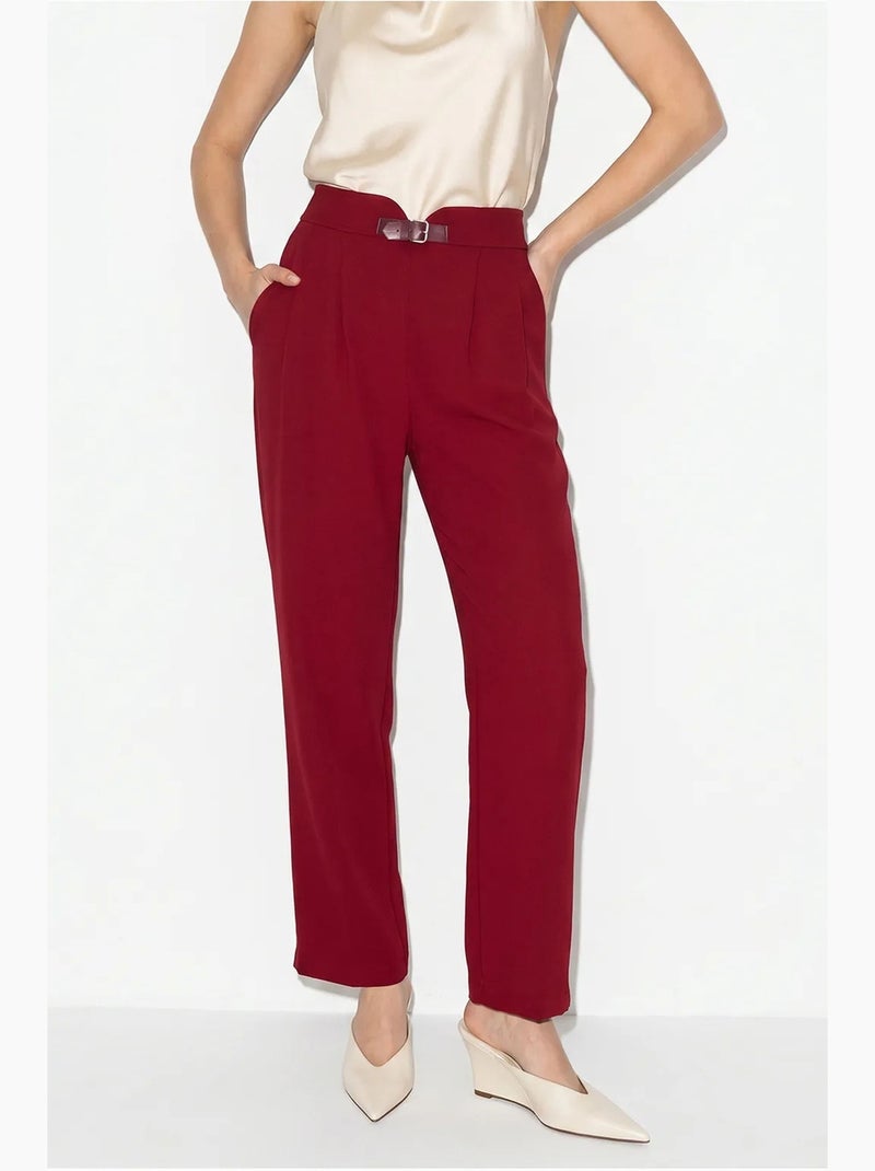 Pantalon femme lucci Rouge bordeaux - Kiabi