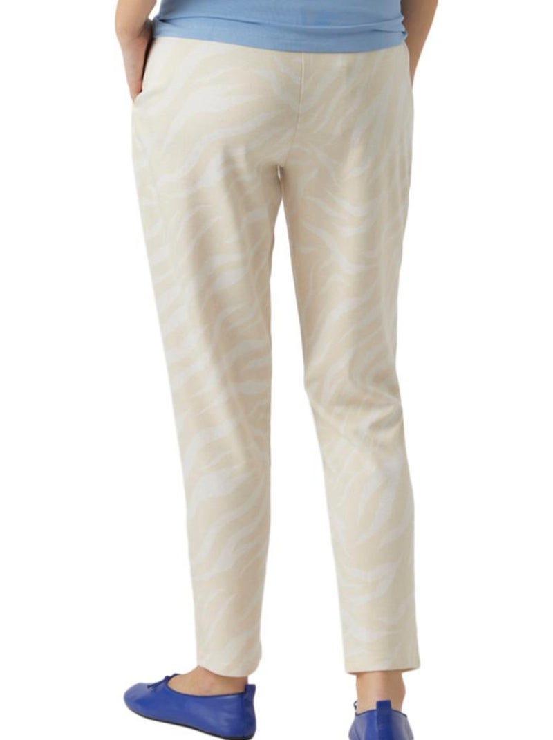 Pantalon femme mamalicious Beige/Blanc - Kiabi