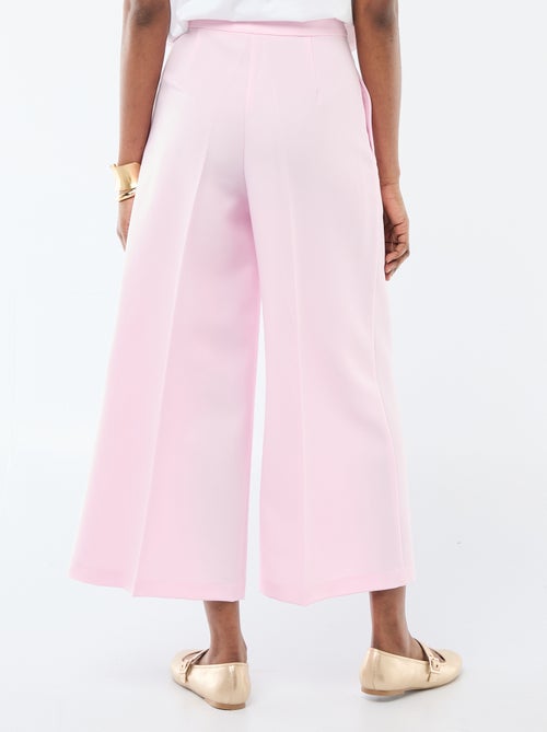 Pantalon femme slim chaîne et trame lourd - Kiabi