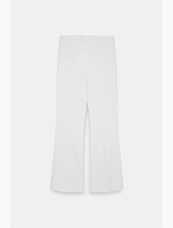 Pantalon femme taille haute évasé dilvin